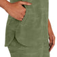 Women's 2-Pocket Joy Camo V-Neck Top - 2353 - Olive