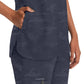 Women's 2-Pocket Joy Camo V-Neck Top - 2353 - Pewter