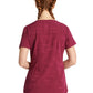 Women's 2-Pocket Joy Camo V-Neck Top - 2353 - Wine
