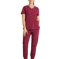 Women's 2-Pocket Joy Camo V-Neck Top - 2353 - Wine