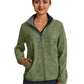 Women's 3-Pocket Destini Camo Zipper Front Jacket - 5030 - Olive