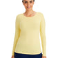 Women's Pocketless Melissa Long Sleeve Underscrub Tee - 5047 - Canary