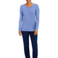 Women's Pocketless Melissa Long Sleeve Underscrub Tee - 5047 - Ceil