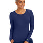 Women's Pocketless Melissa Long Sleeve Underscrub Tee - 5047 - Navy