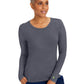 Women's Pocketless Melissa Long Sleeve Underscrub Tee - 5047 - Pewter
