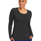 Women's Pocketless Mackenzie Crew Neck Underscrub Tee - 5051 - Black