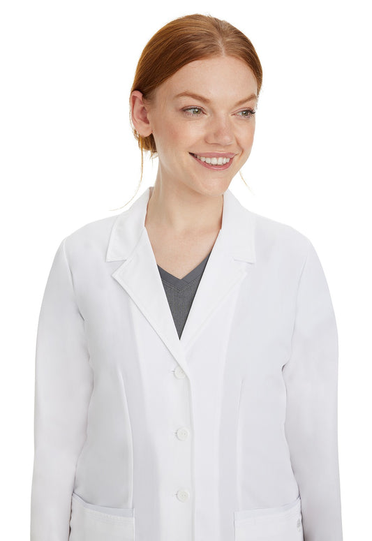 Women's Four-Button Lab Coat - 5064 - White