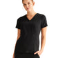 Women's 2-Pocket Jolie Camo Top - 601 - Black
