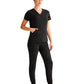 Women's 2-Pocket Jolie Camo Top - 601 - Black