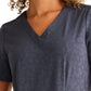 Women's 2-Pocket Jolie Camo Top - 601 - Pewter