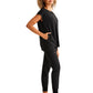 Women's 2-Pocket Jayden Camo Top - 602 - Black