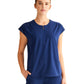 Women's 2-Pocket Jayden Camo Top - 602 - Navy