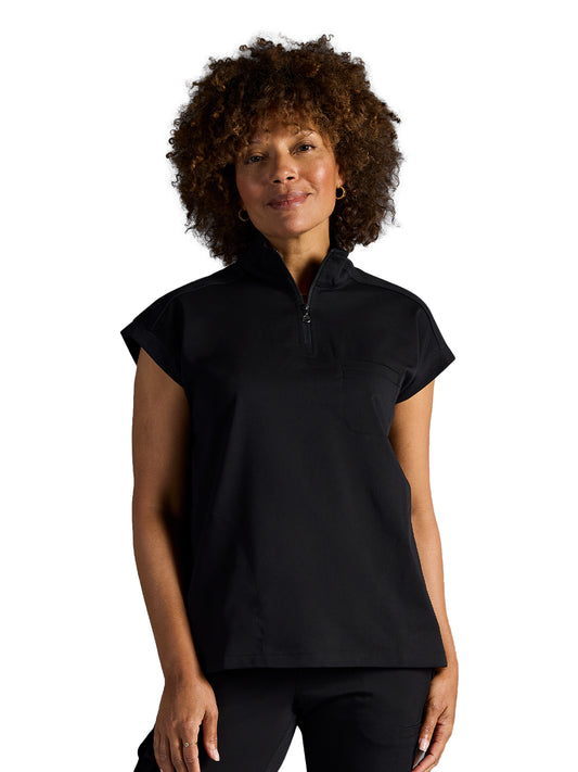 Women's Vienna Quarter-Zip Top - 603A - DBlack