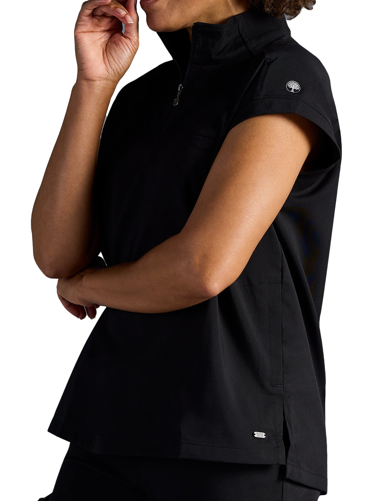 Women's Vienna Quarter-Zip Top - 603A - DBlack