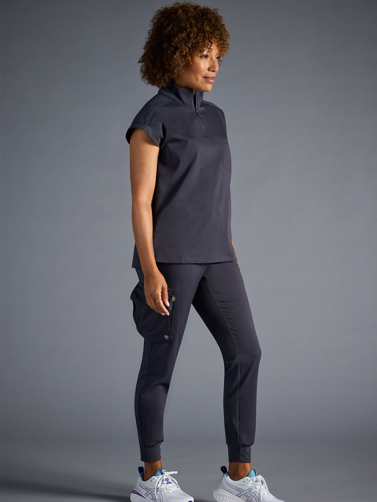 Women's Vienna Quarter-Zip Top - 603A - DPewter