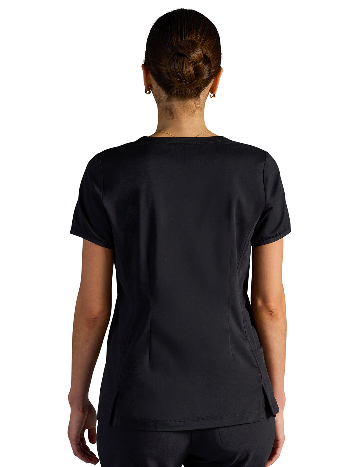 Women's Vivian V-Neck Top - 604A - DBlack