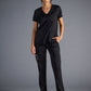 Women's Vivian V-Neck Top - 604A - DBlack