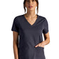 Women's Vivian V-Neck Top - 604A - DPewter