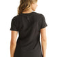Women's 1-Pocket Stella V-Neck Top - 700 - Black