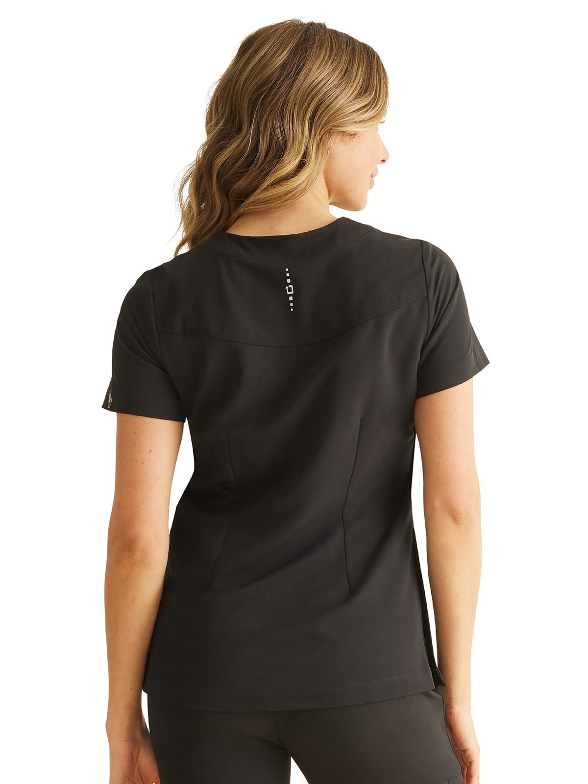 Women's 1-Pocket Stella V-Neck Top - 700 - Black