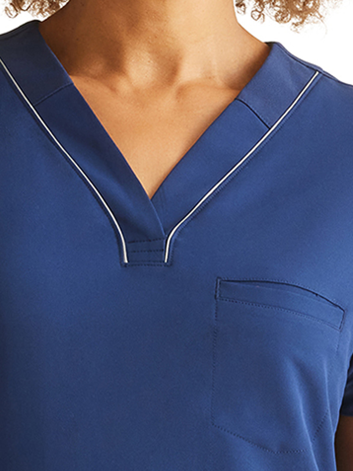 Women's 1-Pocket Stella V-Neck Top - 700 - Navy