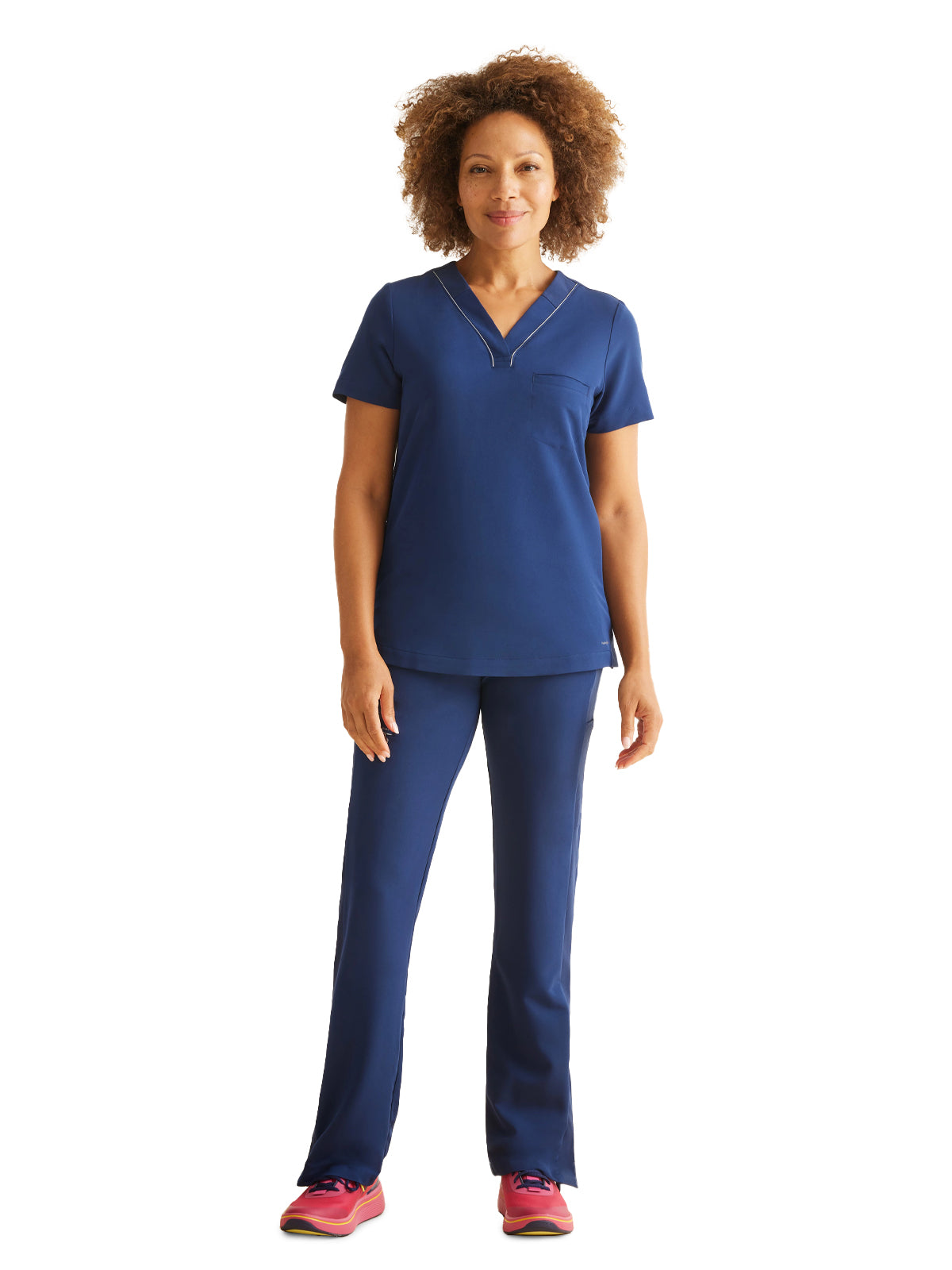Women's 1-Pocket Stella V-Neck Top - 700 - Navy