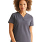 Women's 1-Pocket Stella V-Neck Top - 700 - Pewter