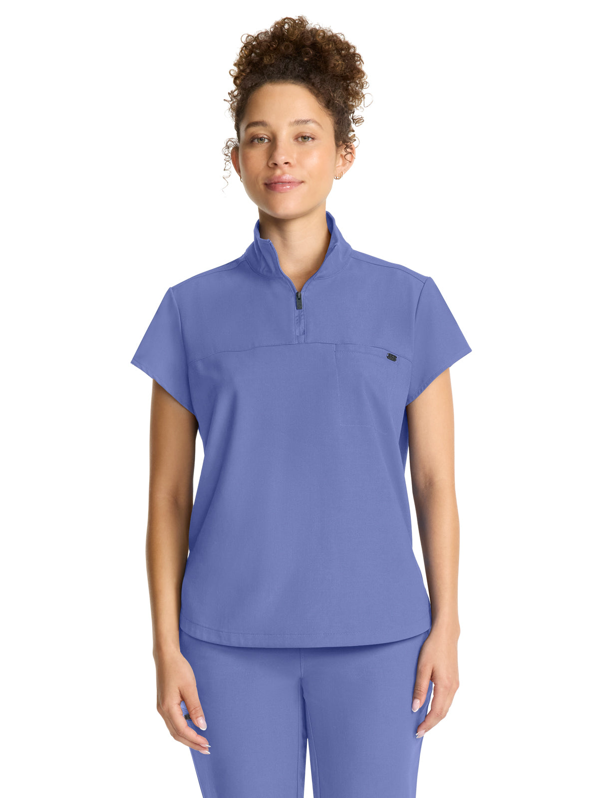 Women's 1-Pocket Partial Zip Top - 752 - Ceil