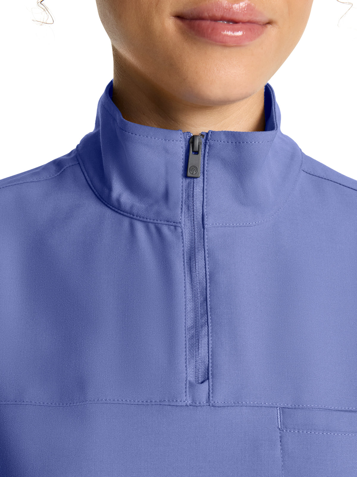 Women's 1-Pocket Partial Zip Top - 752 - Ceil