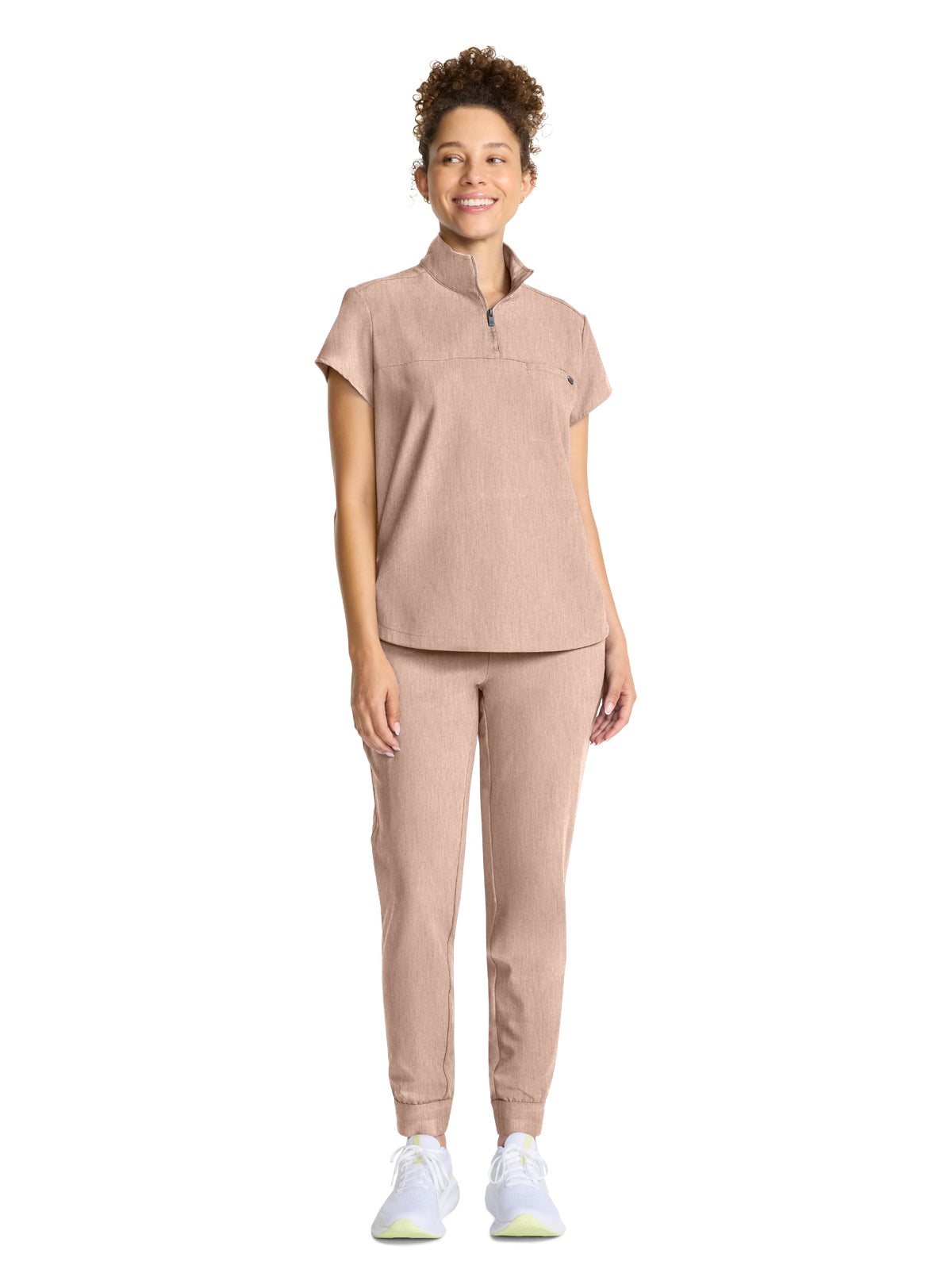 Women's 1-Pocket Partial Zip Top - 752 - Desert Taupe