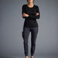 Women's Valerie Long-Sleeve Scoop Neck Tee - 809 - Black