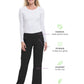 Women's 5-Pocket Tori Yoga Waistband Pant - 9133 - Black