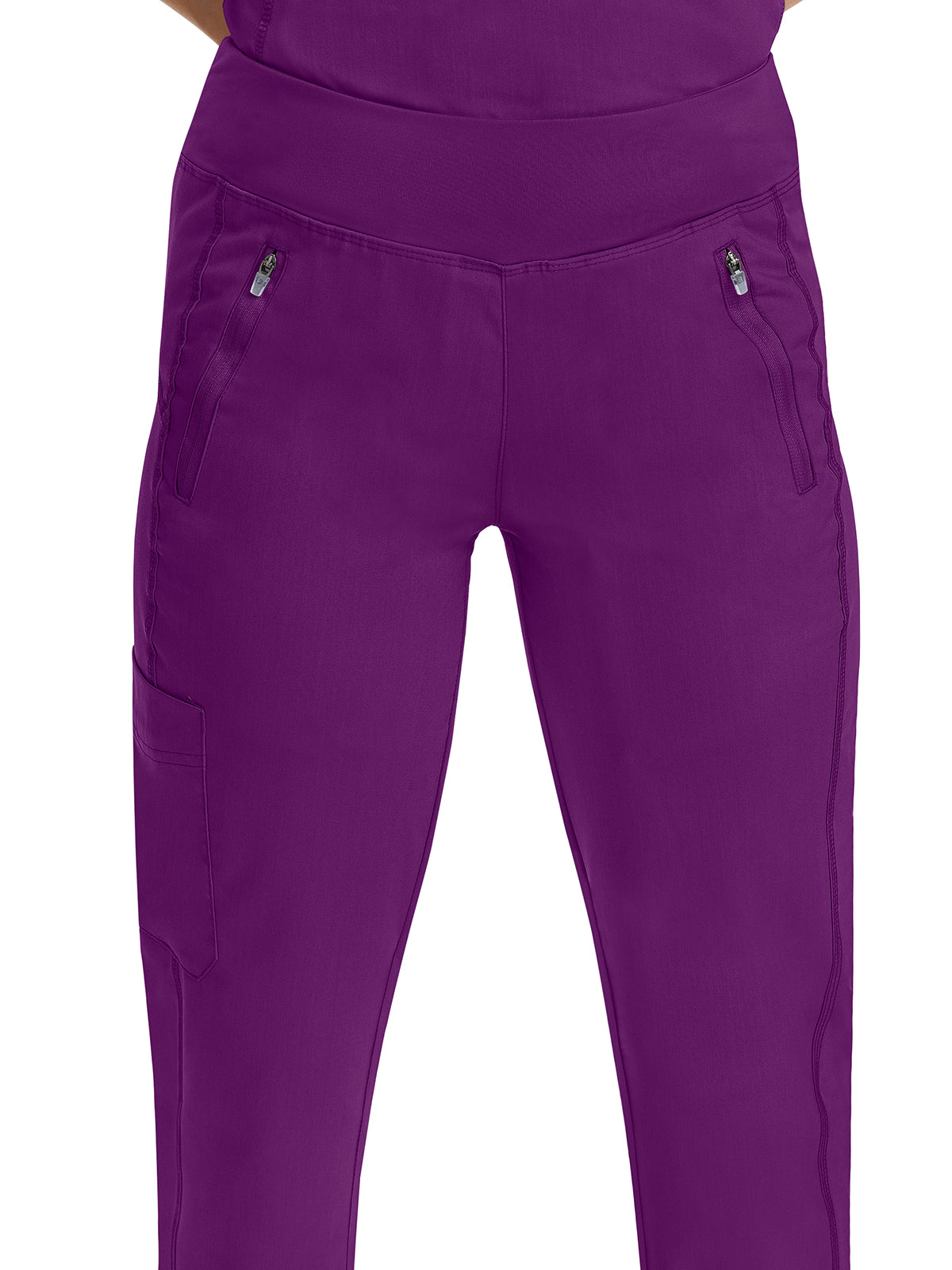 Women's 6-Pocket Tara Yoga Waistband Pant - 9233 - Eggplant