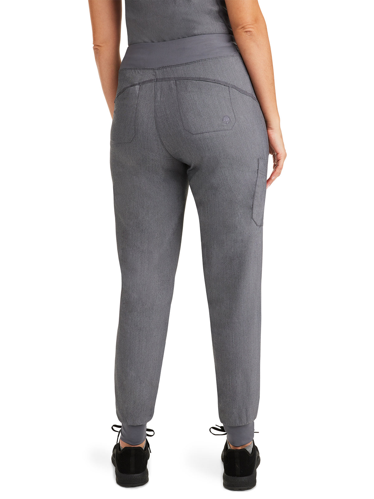 Women's 6-Pocket Tara Yoga Waistband Pant - 9233 - Heather Grey