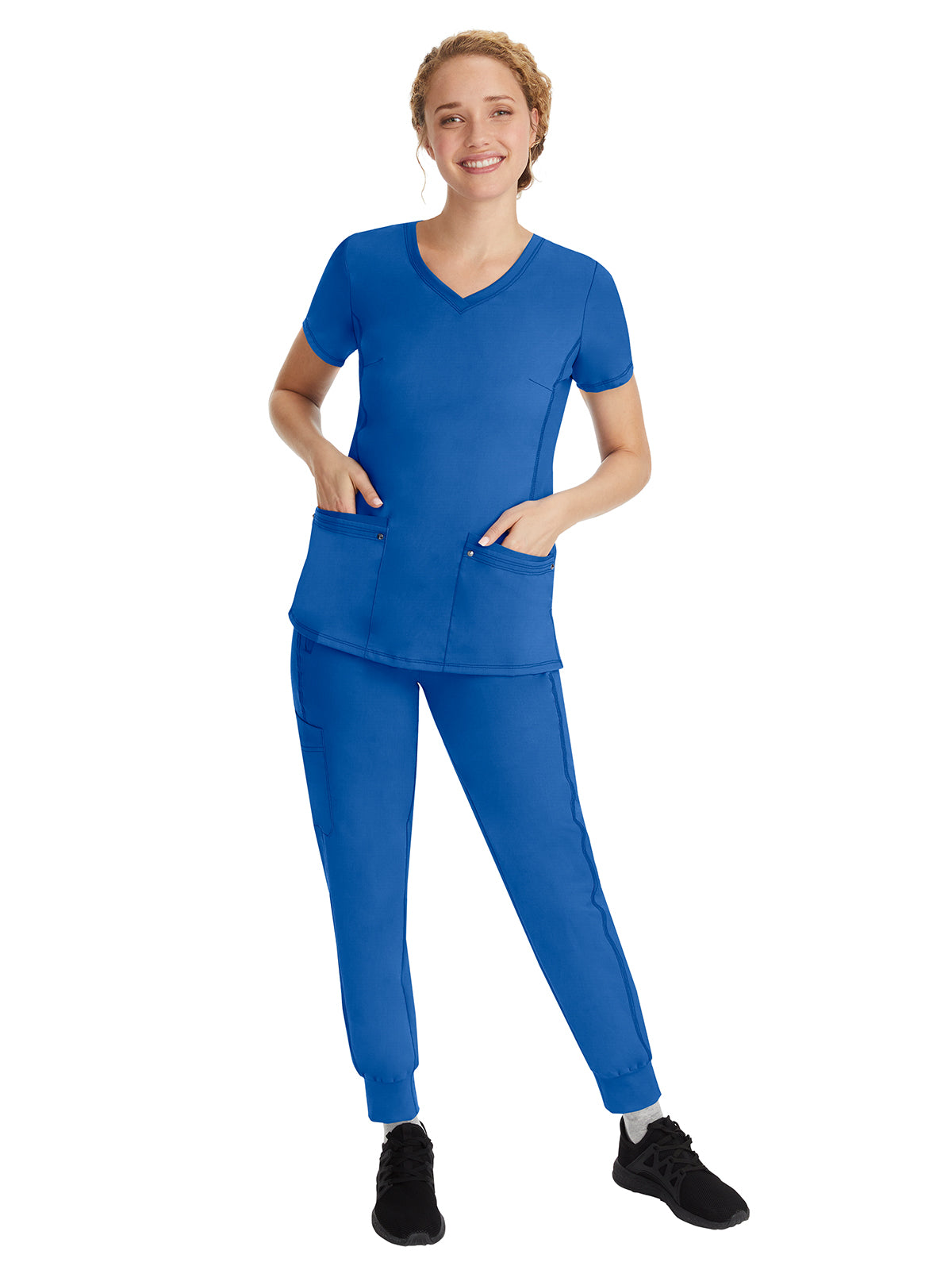 Women's 6-Pocket Tara Yoga Waistband Pant - 9233 - Royal