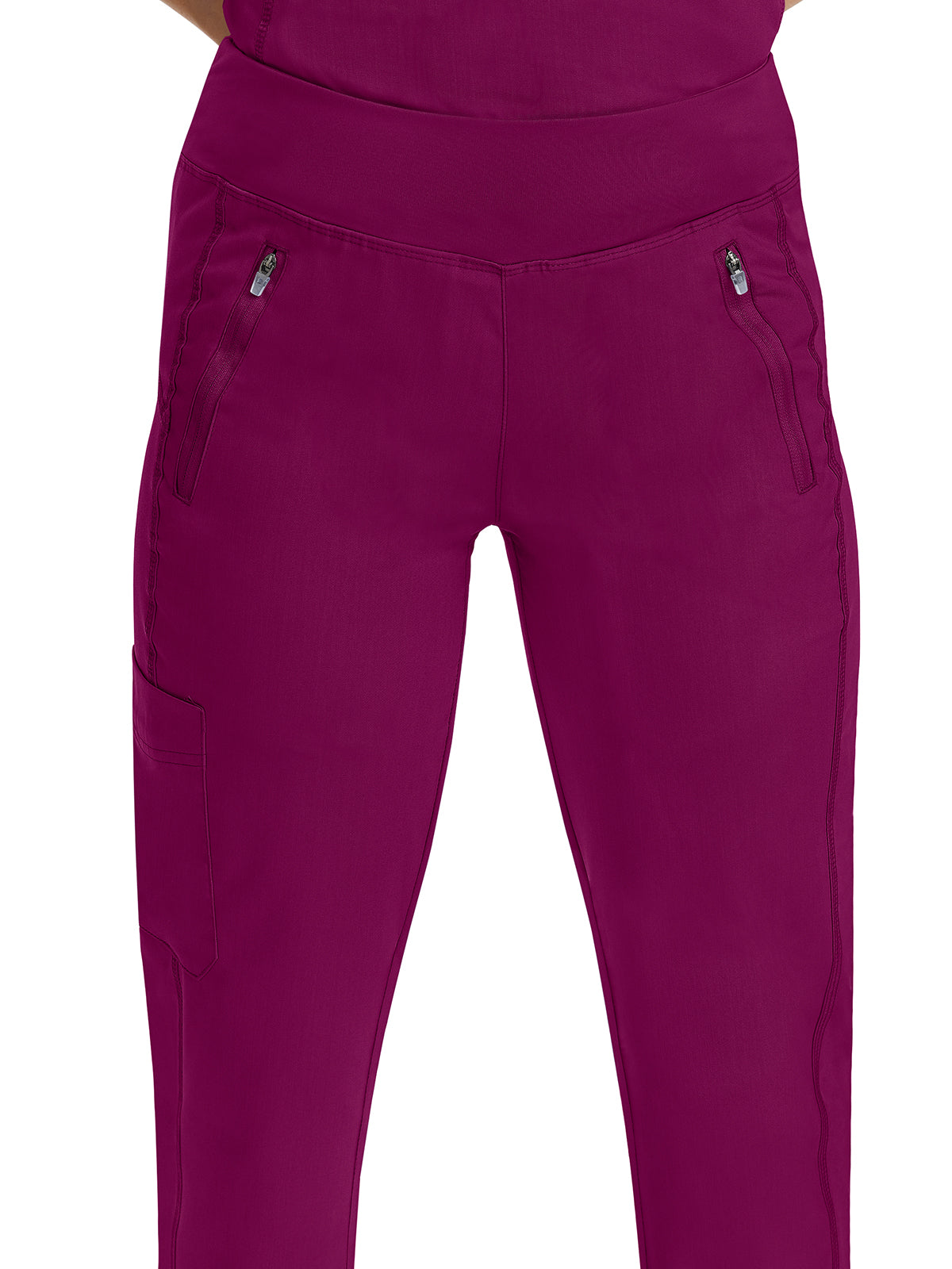 Women's 6-Pocket Tara Yoga Waistband Pant - 9233 - Wine