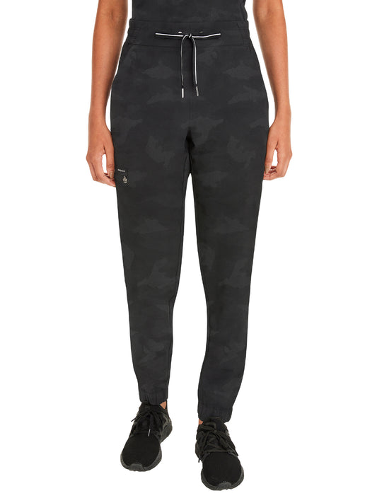 Women's 5-Pocket Tate Modern Fit Camo Pant - 9350 - Black