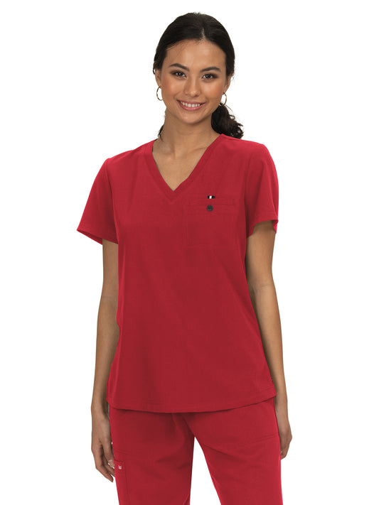 Women's 1-Pocket Tuck-In Ready to Work Top - 1010 - Ruby
