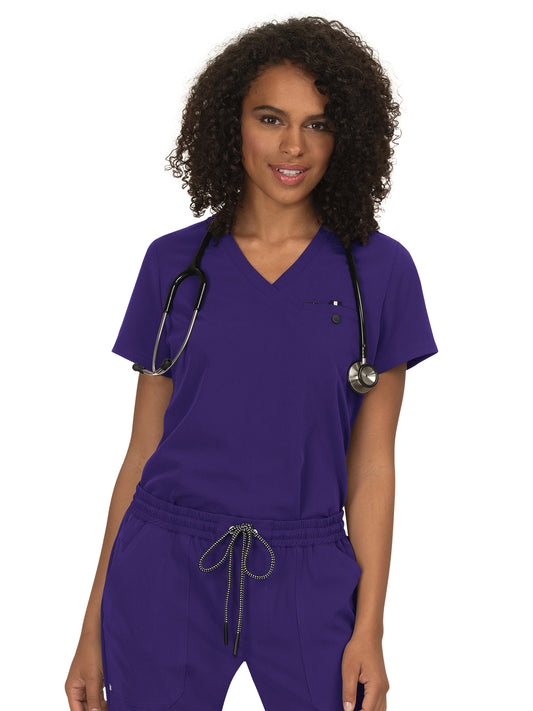 Women's 1-Pocket Tuck-In Ready to Work Top - 1010 - Grape