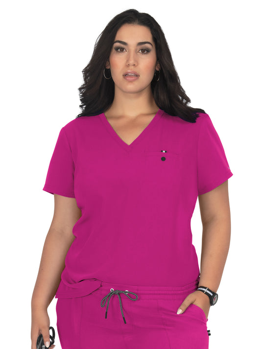 Women's 1-Pocket Tuck-In Ready to Work Top - 1010 - Azalea Pink