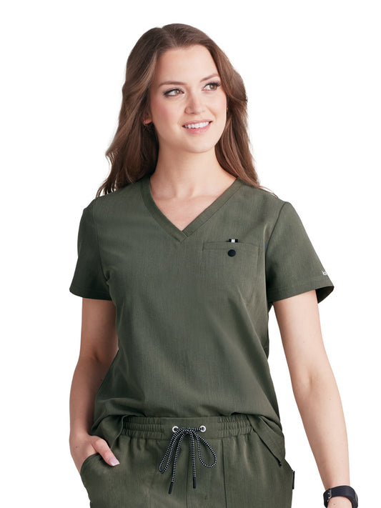 Women's 1-Pocket Tuck-In Ready to Work Top - 1010 - Heather Olive