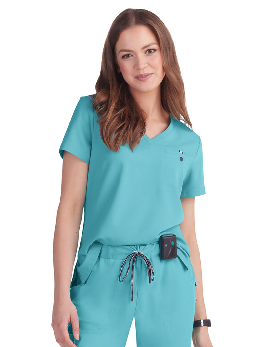 Women's 1-Pocket Tuck-In Ready to Work Top - 1010 - Sea Glass