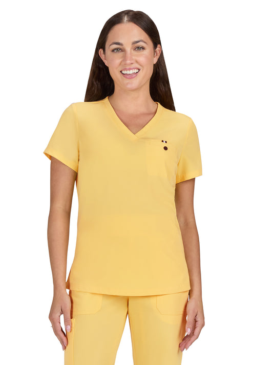 Women's 1-Pocket Tuck-In Ready to Work Top - 1010 - Butter Yellow