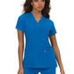 Women's 3-Pocket Wide V-Neck Stretch Hustle and Heart Top - 1019 - Royal Blue