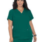 Women's 3-Pocket Wide V-Neck Stretch Hustle and Heart Top - 1019 - Hunter