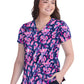 Women's 2-Pocket Breast Cancer Early Energy Top - 1029PRM - BCRF Sweet Blossom