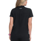 Women's 4-Pocket Zipper-Neck Mandarin Collar Driven Top - 1081 - Black