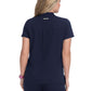 Women's 4-Pocket Zipper-Neck Mandarin Collar Driven Top - 1081 - Navy