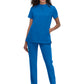 Women's 4-Pocket Zipper-Neck Mandarin Collar Driven Top - 1081 - Royal Blue