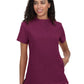 Women's 4-Pocket Zipper-Neck Mandarin Collar Driven Top - 1081 - Wine